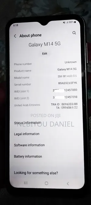 Samsung Galaxy M14 128 GB Gray