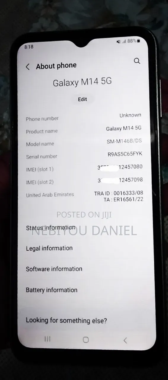 Samsung Galaxy M14 128 GB Gray