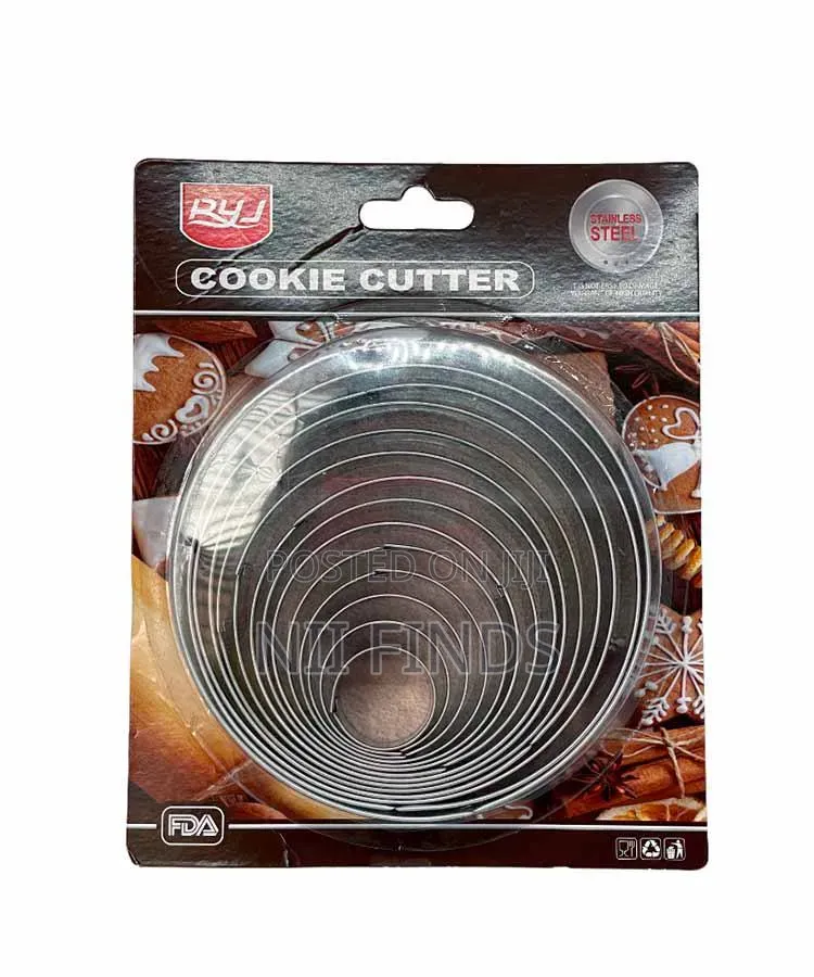 Stainless Steel Round Cookie Cutter Set 14 PCS