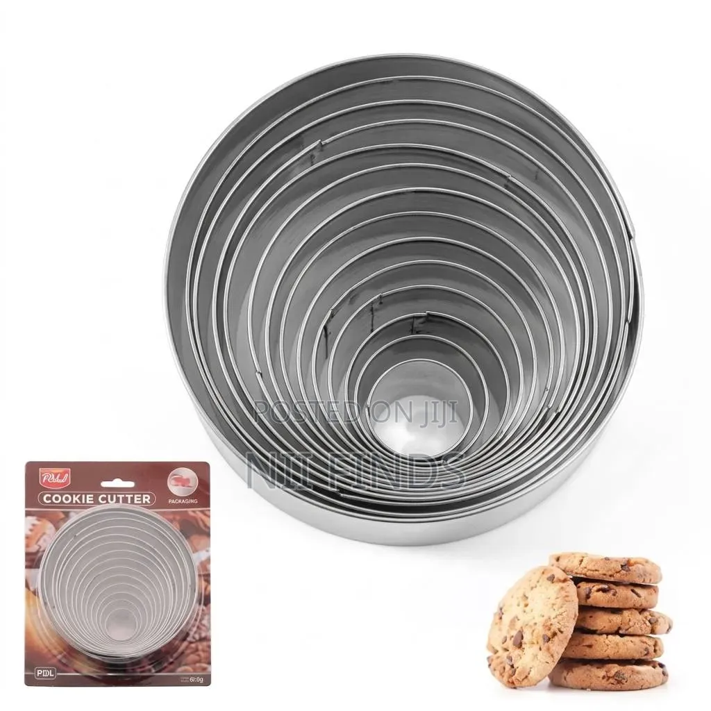 Stainless Steel Round Cookie Cutter Set 14 PCS