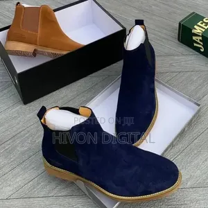 Chelise Boots Blue Black High Master Quality Shoes for You
