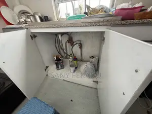 Used Kitchen Cabinet With Sink and Accessories