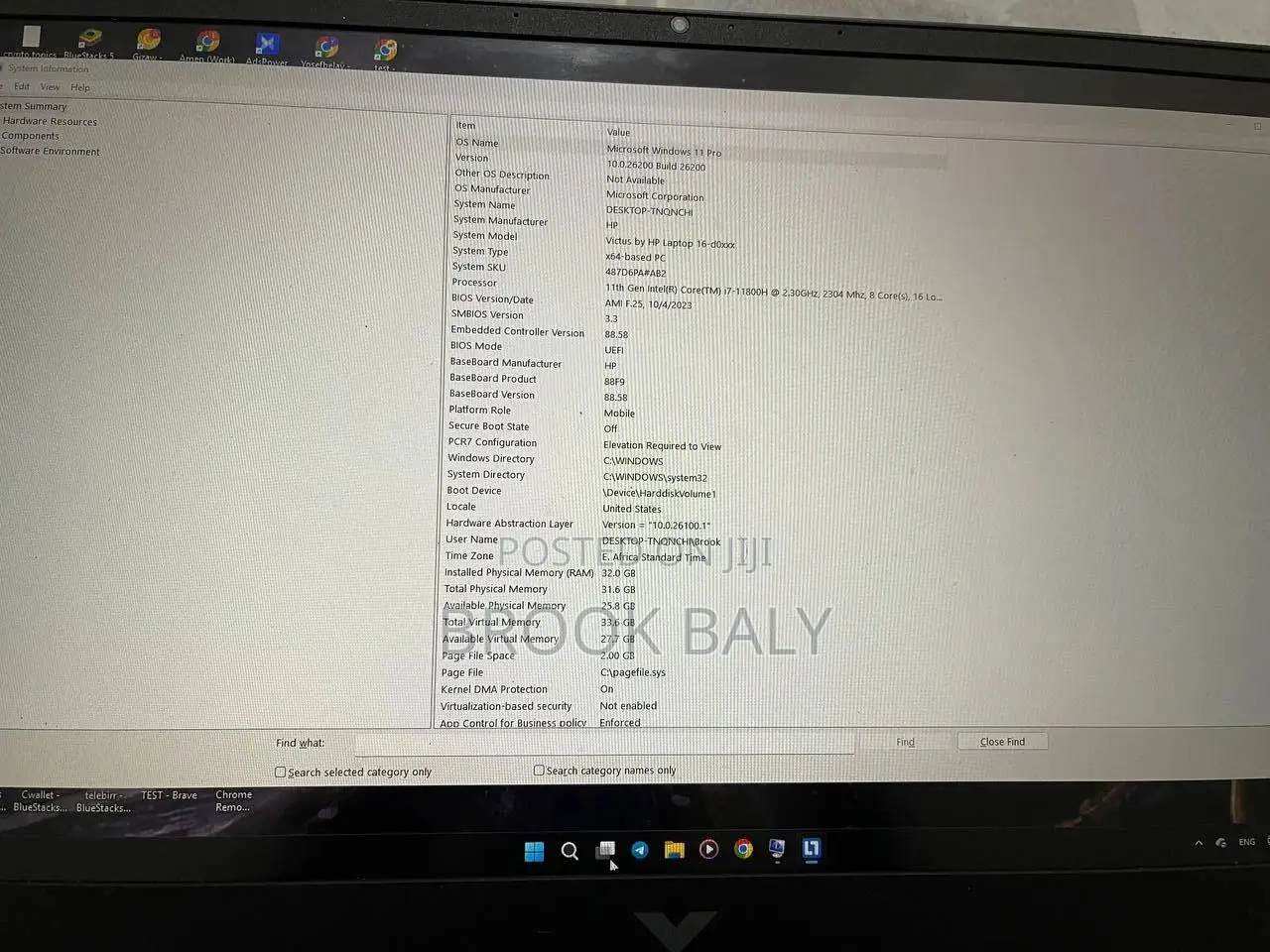 Laptop HP Victus 16 32GB Intel Core i7 SSD 512GB