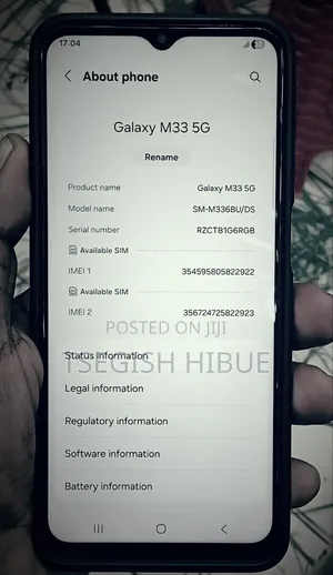 Samsung Galaxy M33 128 GB Blue