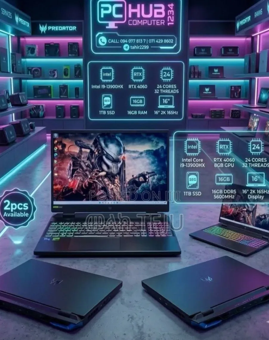 New Laptop Acer Predator Helios Neo 16 16GB Intel Core i9 SSD 1T