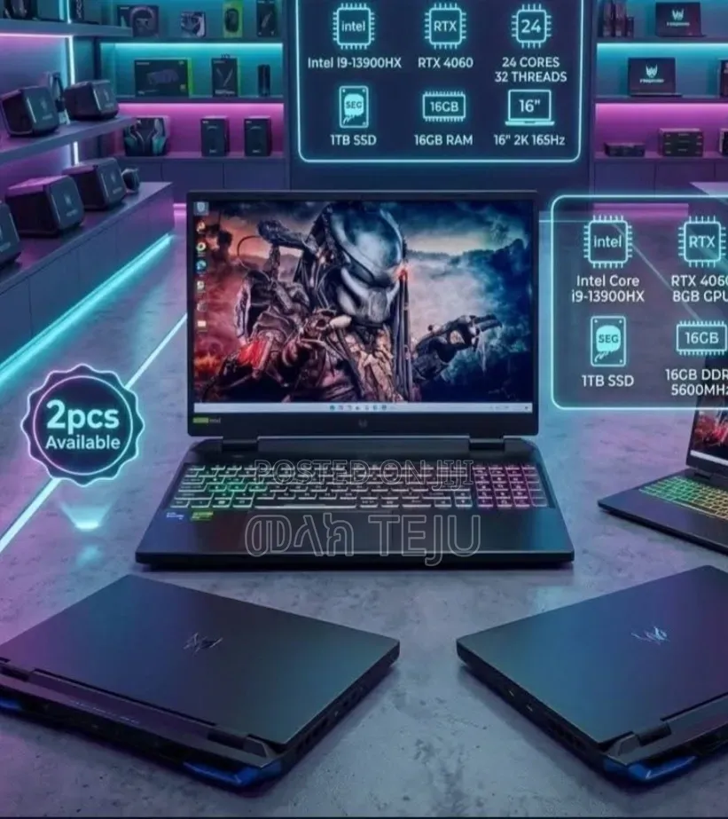 New Laptop Acer Predator Helios Neo 16 16GB Intel Core i9 SSD 1T