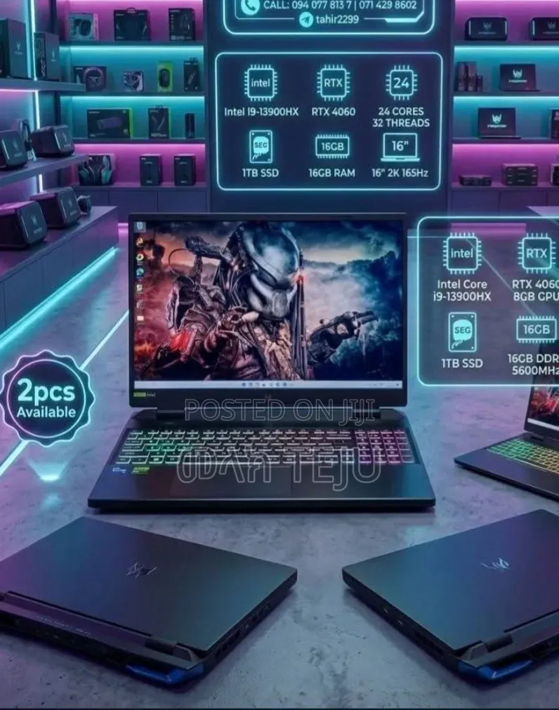 New Laptop Acer Predator Helios Neo 16 16GB Intel Core i9 SSD 1T