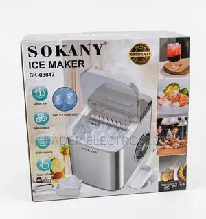 Sokany Ice Maker – Fast Ice Making | Compact, Convenient Easy to Use