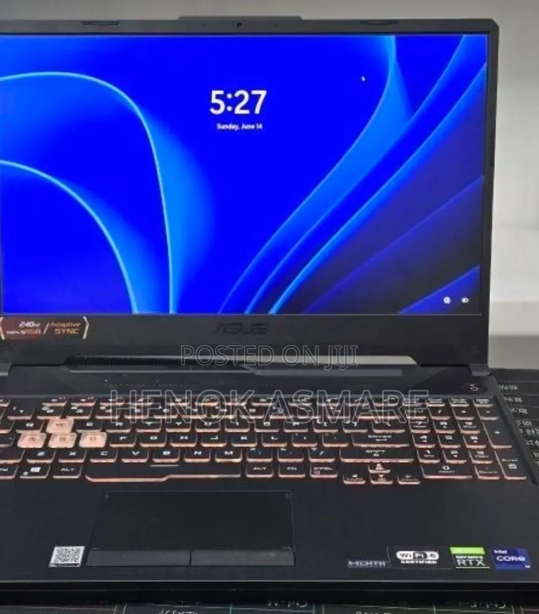 New Laptop Asus TUF Gaming A15 16GB Intel Core i9 SSD 512GB