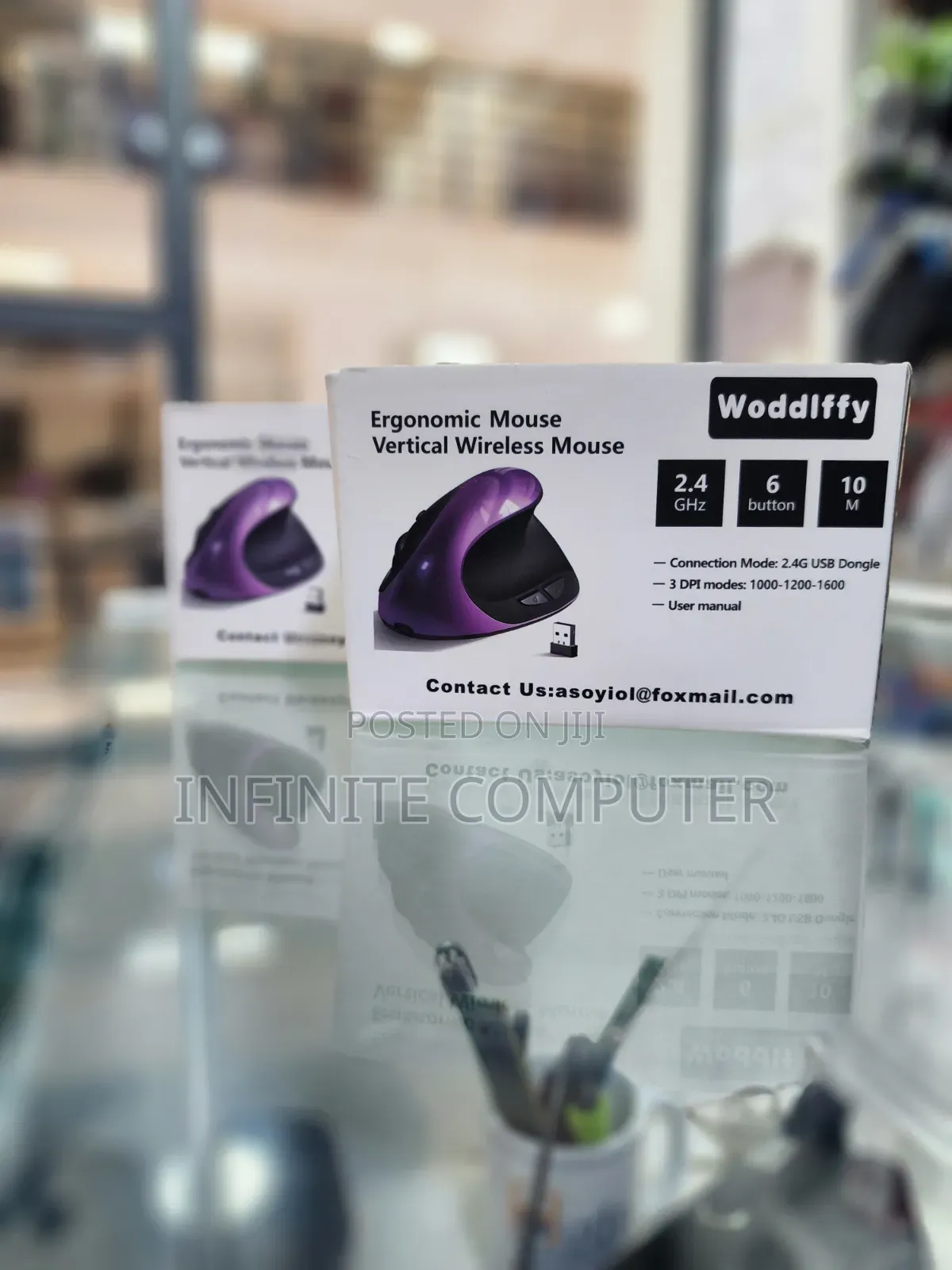 Woodify Verical Wireless Mouse