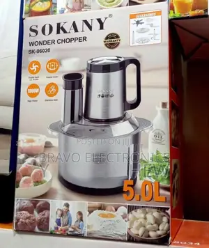 SOKANY Chopper SK-06020 Features a Large 5.0L Capacity and a 1000W