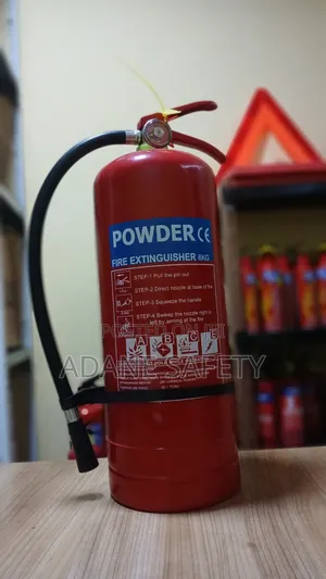 6kg ABC Powder Fire Extinguisher ኤቢሲ ፓውደር እሳት ማጥፊያ 憨豆哦