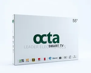 OCTA TV 55" Smart Android TV – Double Glass Design | Big Screen