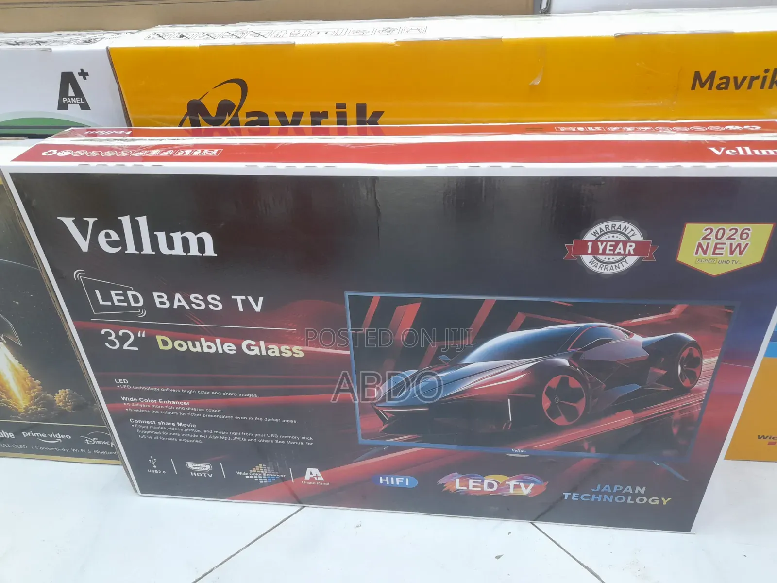 Vellum Led TV 32 Inch Doubel Gelass Secrin 2026 Adis Model