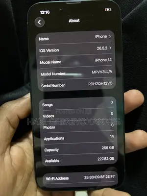 New Apple iPhone 14 128 GB Black