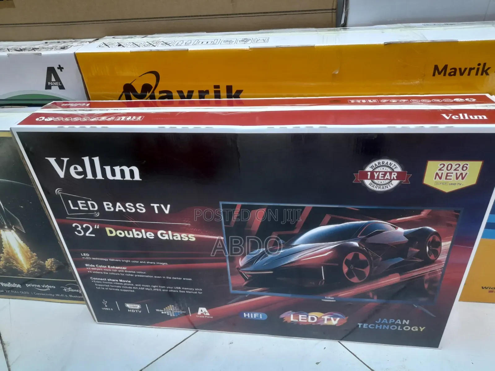 Vellum Led TV 32 Inch Doubel Gelass Secrin 2026 Adis Model