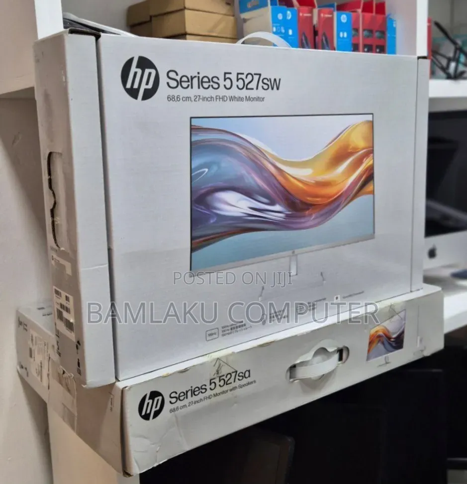 White Monitor 
 HP 27" Inch Monitor 
Model - Series 5 527sW