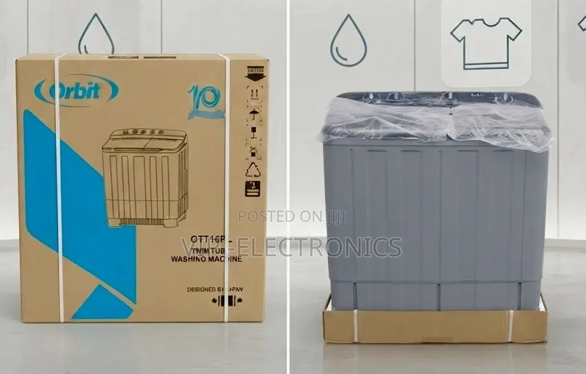 Orbit Washing Machine 16KG Orbit Twin Tub (Model: OTT16P) Designed