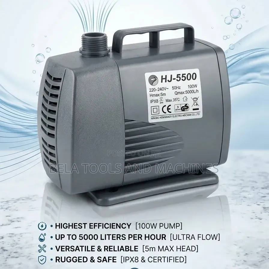 ፓምፕ Fountain Pump Head 5M High Quality Submersible Water Pump 100w Big