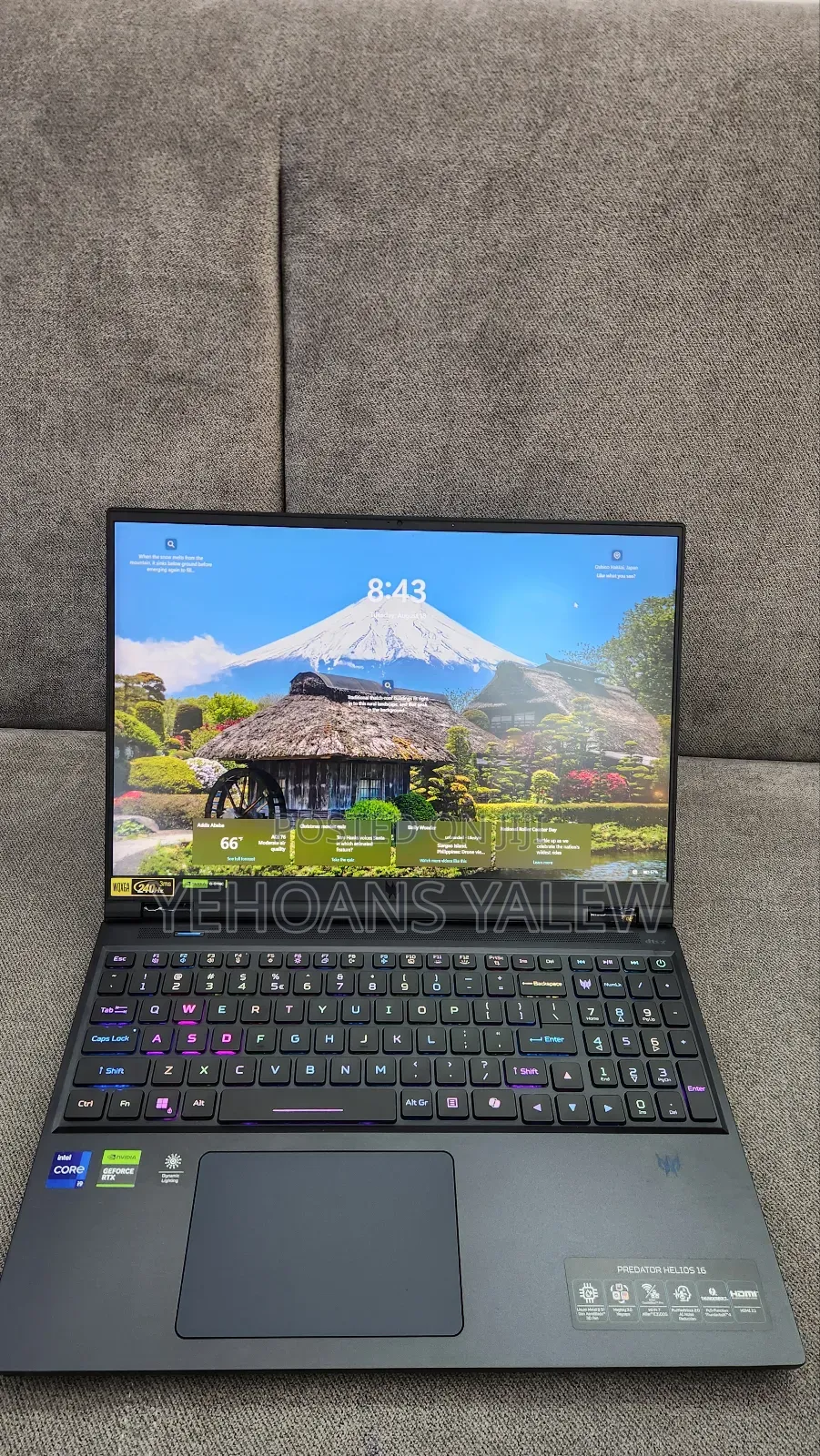 New Laptop Acer Predator Helios Neo 16 32GB Intel Core i9 SSD 1T