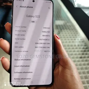 New Samsung Galaxy S22 5G 256 GB Gray