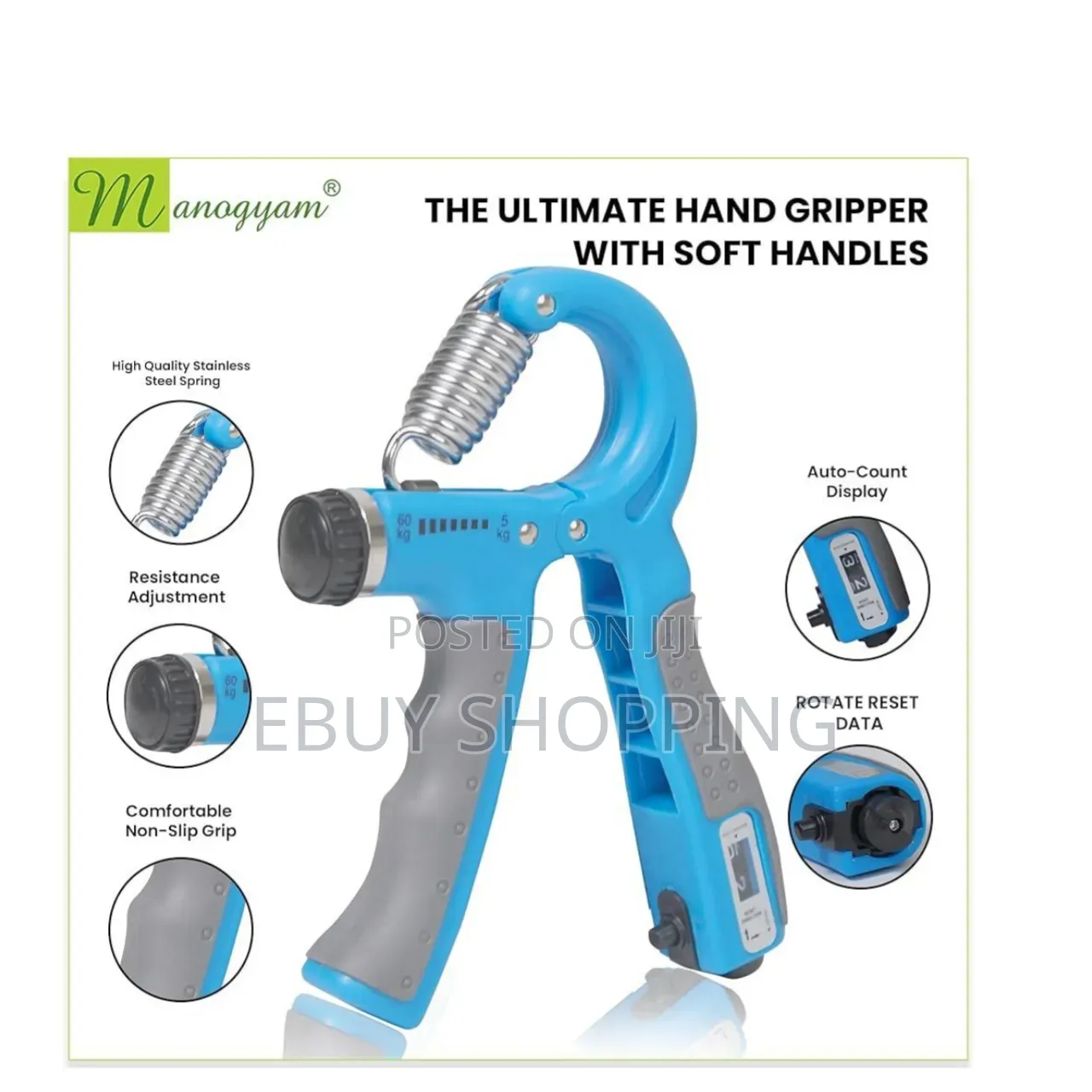 The Integrated Mechanical Counter Records Complete Reps Up
