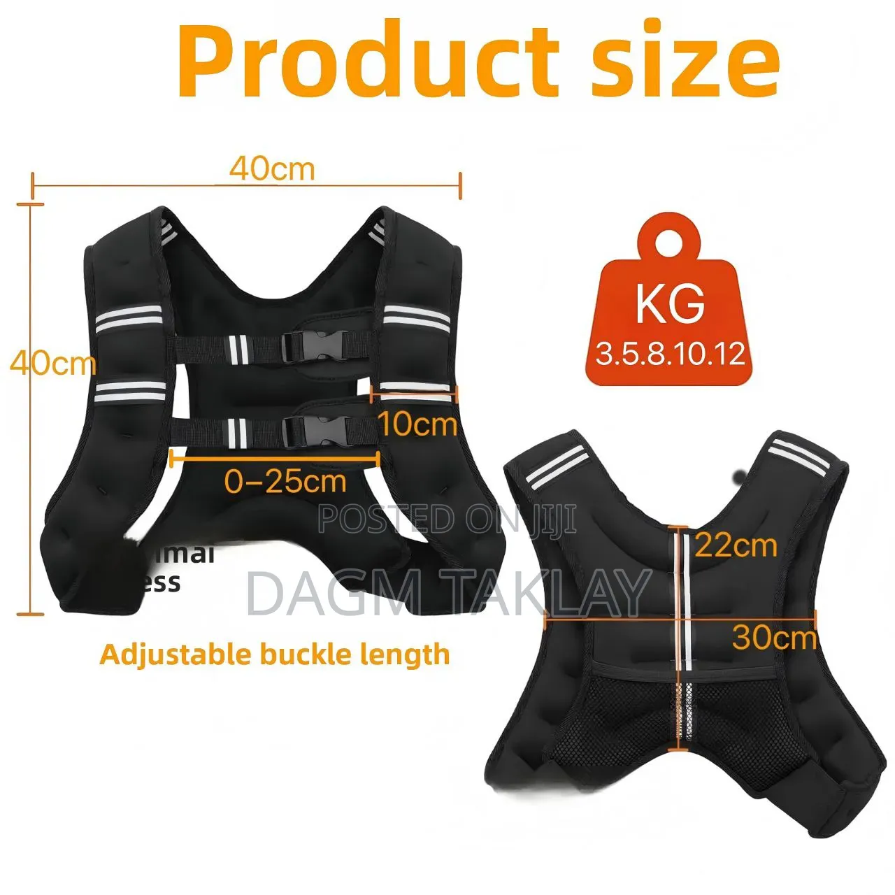 Adjustable Fitness Weighted Vest