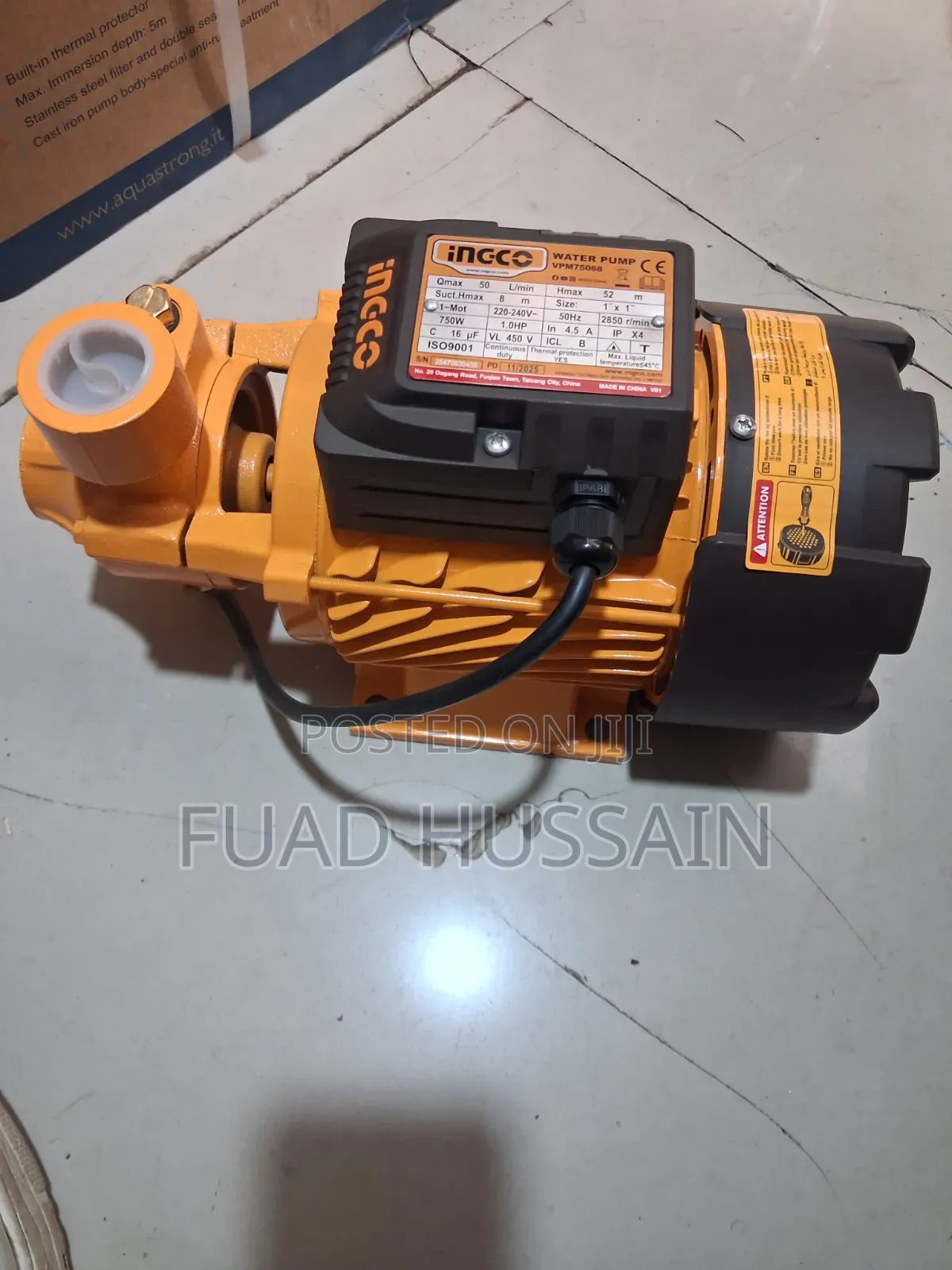Ingco Water Pump