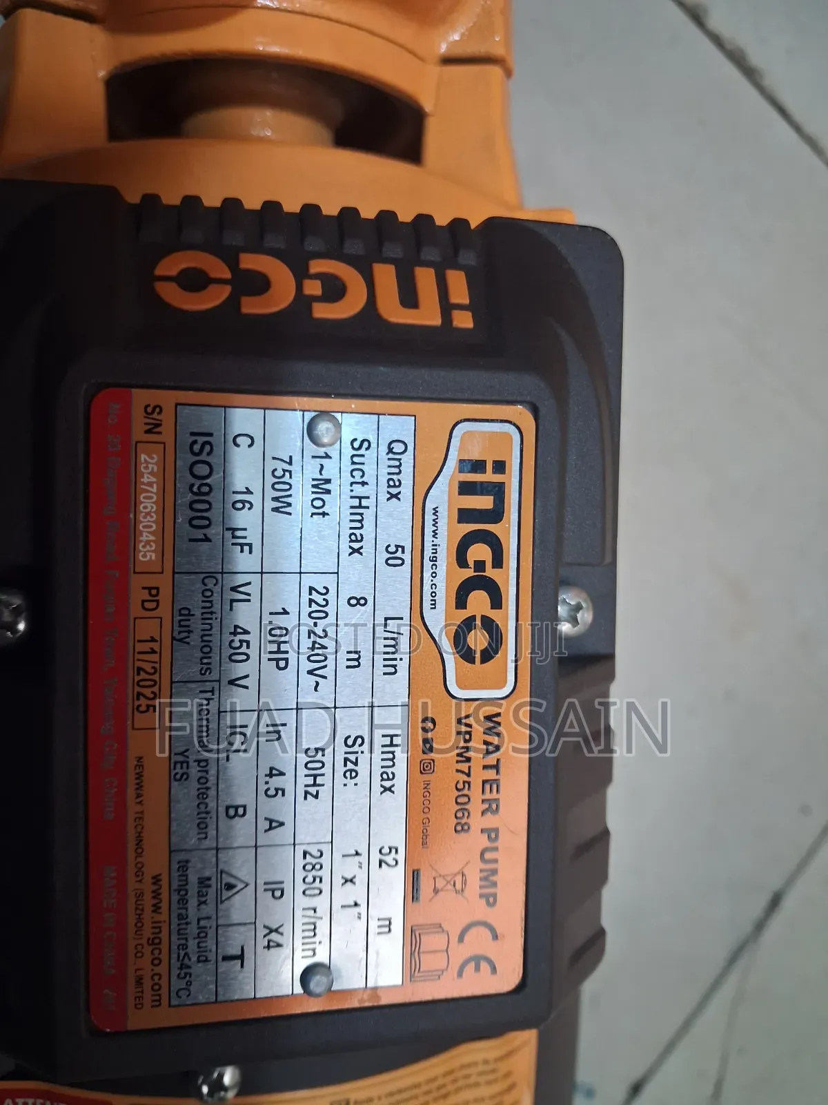 Ingco Water Pump