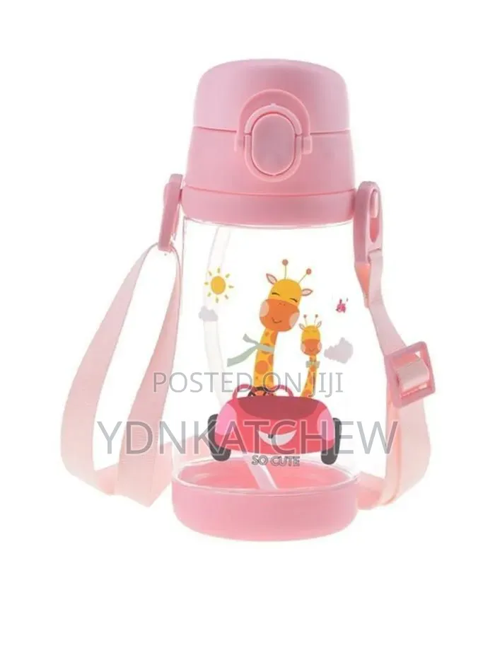Giraffe Push Open Kids Water Bottle