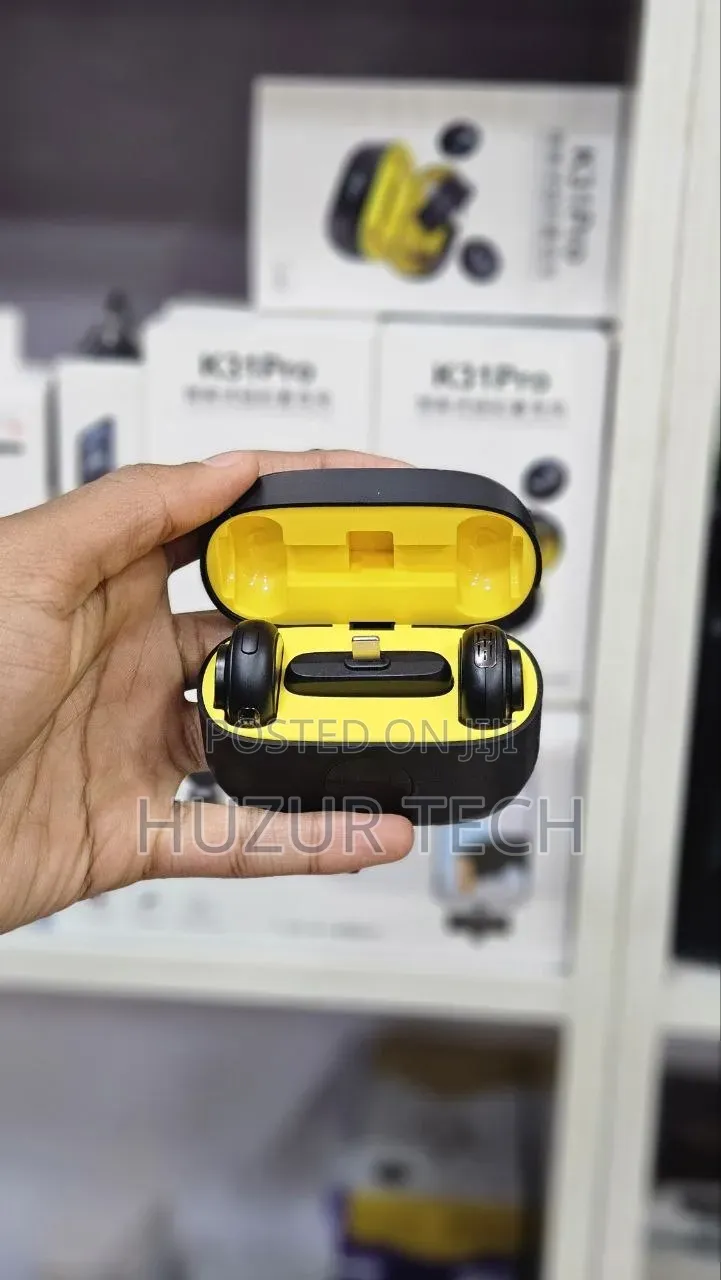 K31Pro Collar Clip Button Microphone