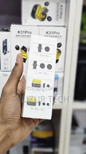 K31Pro Collar Clip Button Microphone