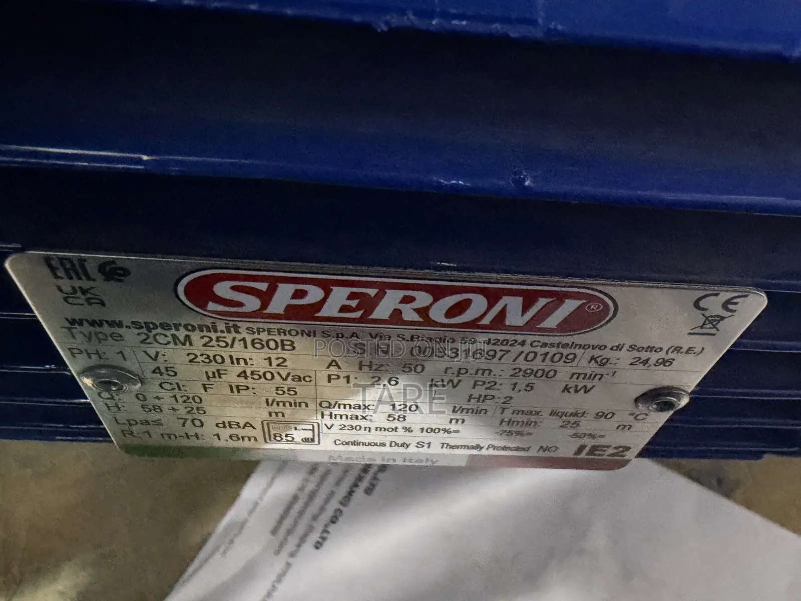 Speroni Surface Water Pump