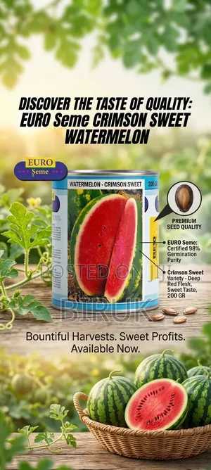 Euro Seme Crimson Sweet Watermelon Seeds ጣፋጭ የሐብሐብ ዘሮች