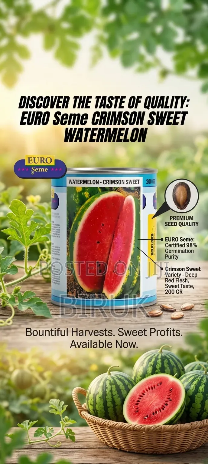 Euro Seme Crimson Sweet Watermelon Seeds ጣፋጭ የሐብሐብ ዘሮች