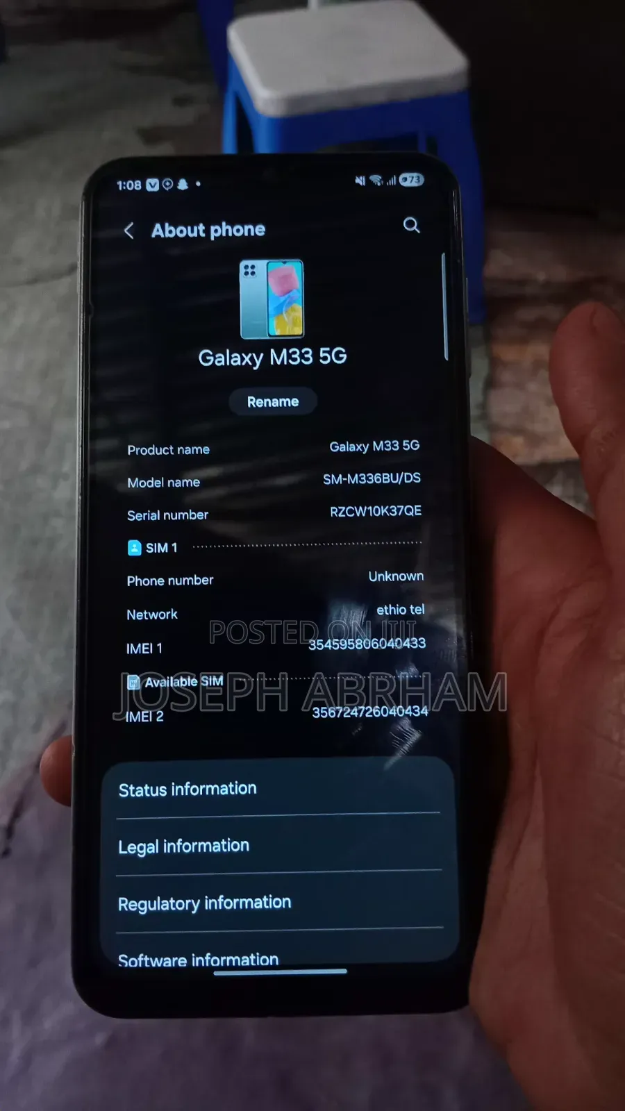 Samsung Galaxy M33 128 GB Blue