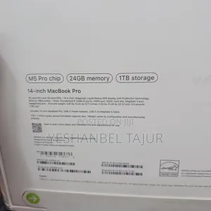 New Laptop Apple MacBook Pro 2026 M5 Pro 24GB Apple M5 Pro SSD 1T