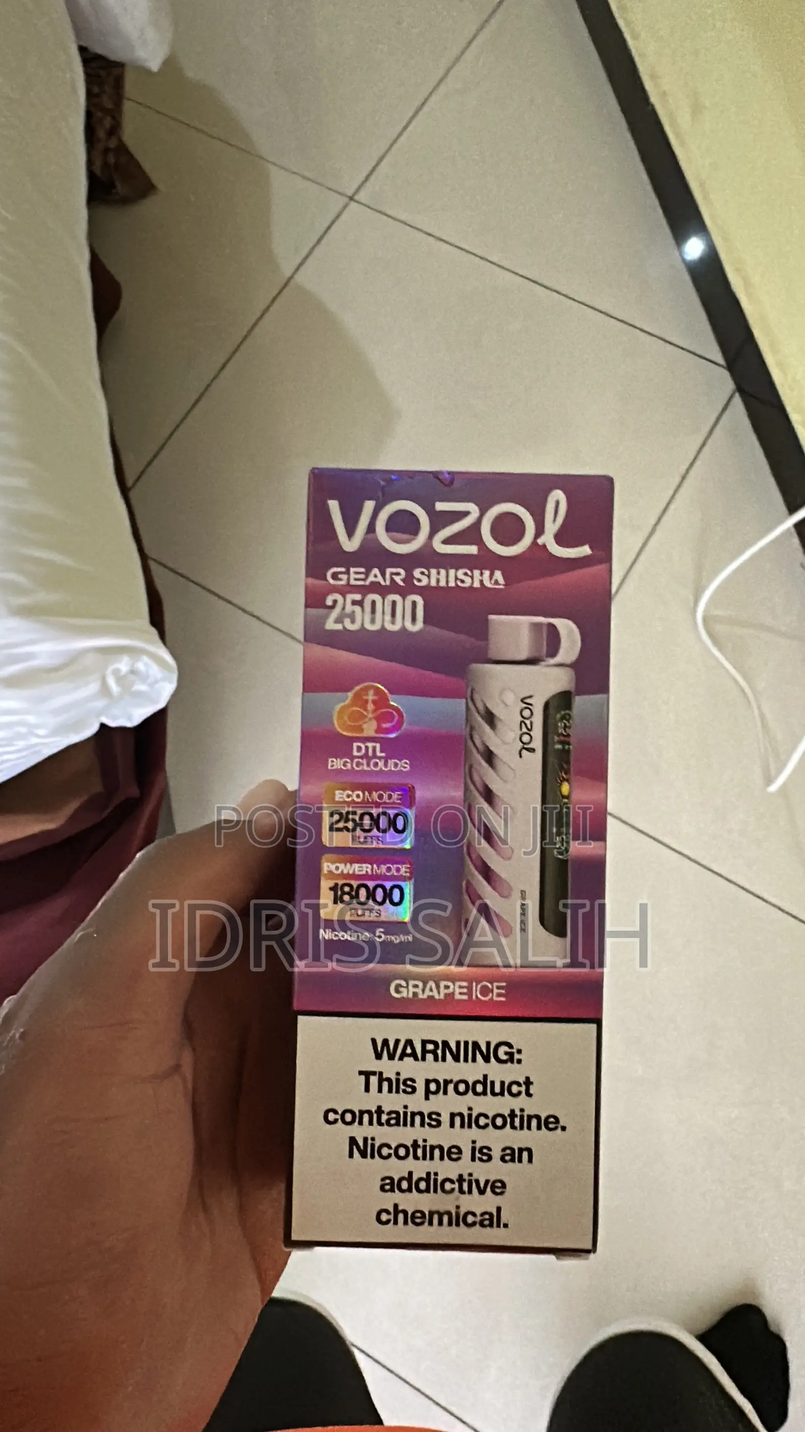Vozol Grape Ice/ Peach Ice Puff Gear Sisha