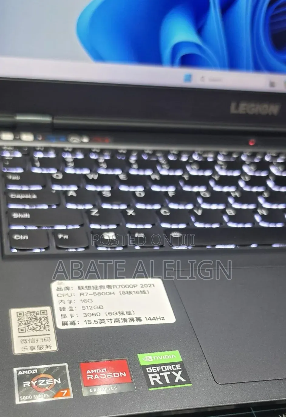 New Laptop Lenovo Legion 5 16GB AMD Ryzen 7 SSD 512GB