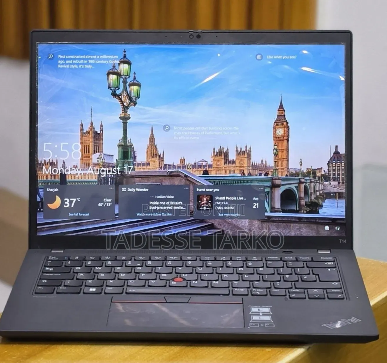 New Laptop Lenovo ThinkPad T14s G4 16GB Intel Core i7 SSD 512GB