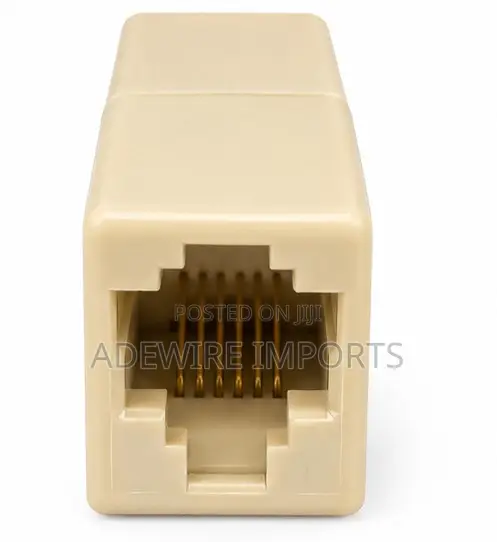 RJ 45 COUPLER CONNECTOR (White)with Vat