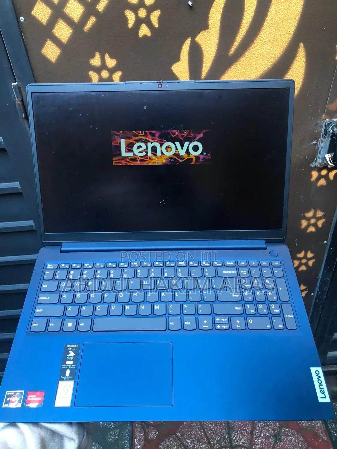 Laptop Lenovo 8GB AMD Ryzen 7 SSD 256GB