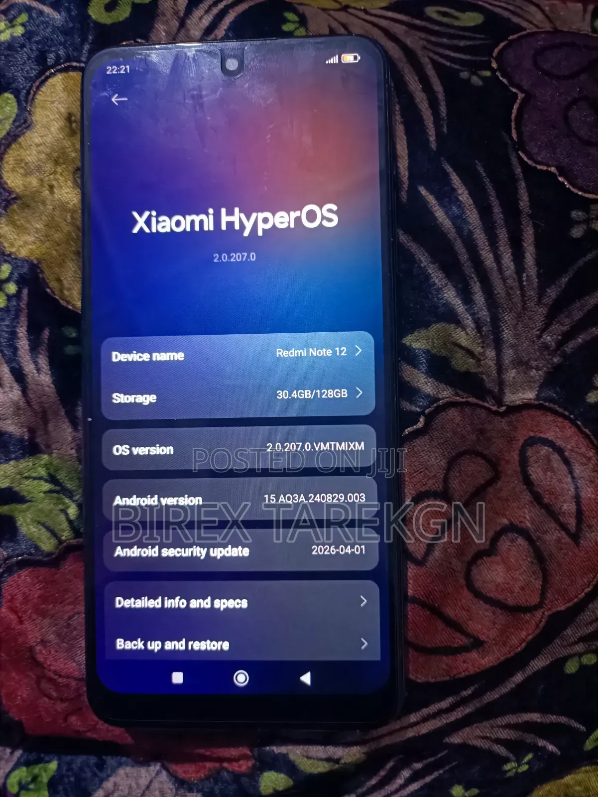 Xiaomi Redmi Note 12 128 GB Black