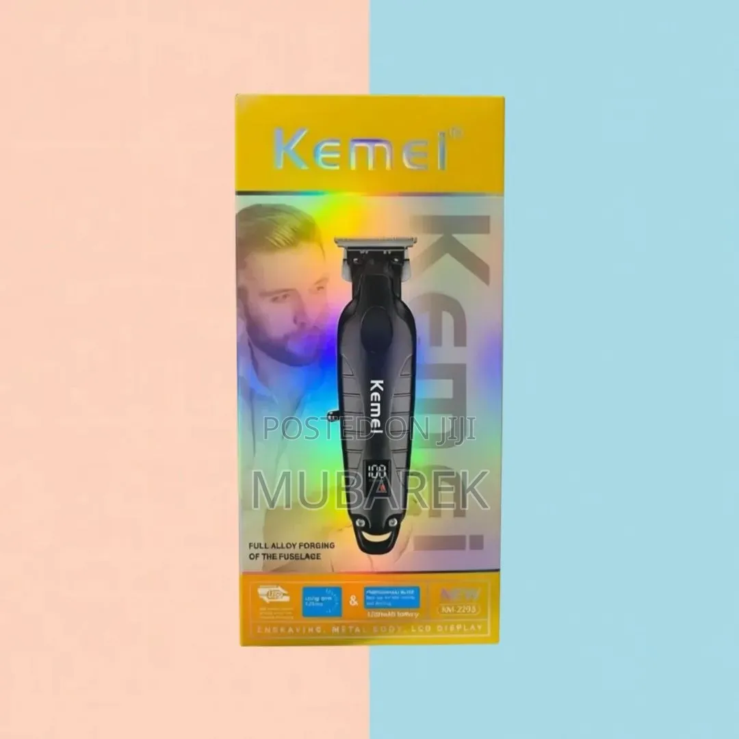 Kemei Hair Clipper With LCD Display | ماكينة حلاقة كيمي مع شاشة رقمية