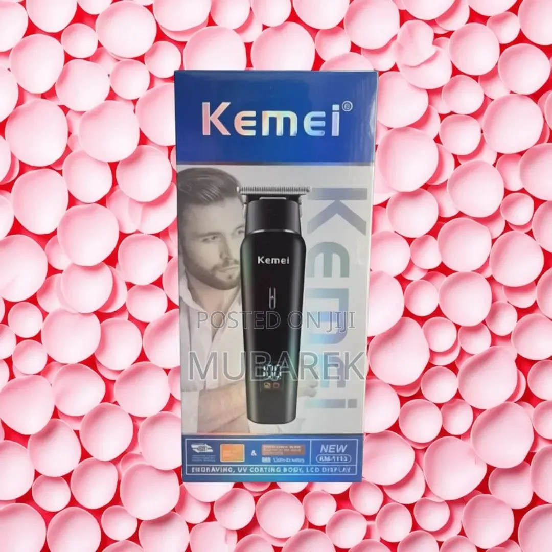 Smart LCD Hair Clipper Kemei | ماكينة حلاقة كيمي الذكية مع شاشة LCD