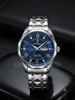 Poedagar Men's Quartz Watch Is A
Business-Casual Stainless Steel