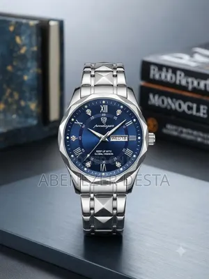 Poedagar Men's Quartz Watch Is A
Business-Casual Stainless Steel