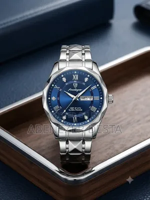 Poedagar Men's Quartz Watch Is A
Business-Casual Stainless Steel