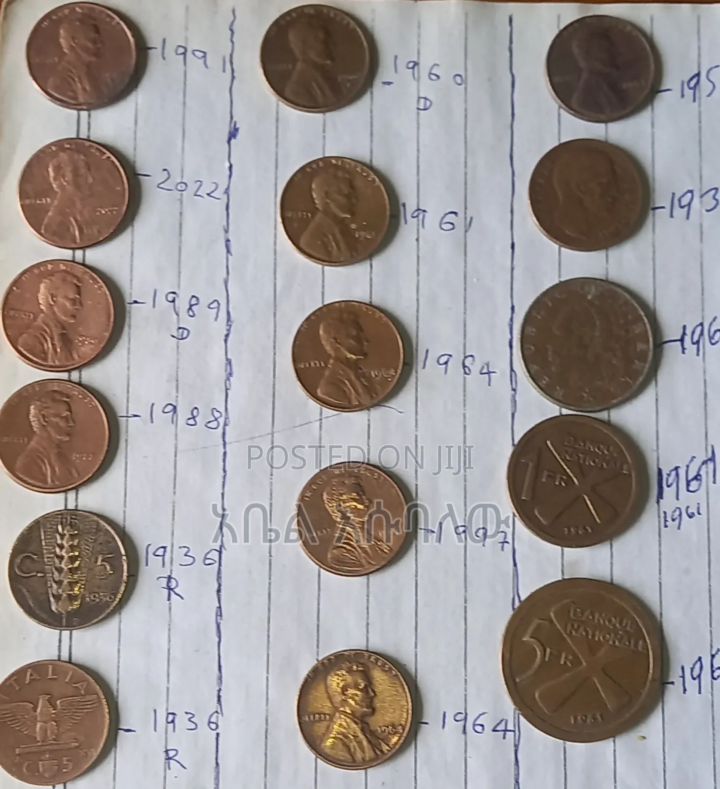 የድሮ ሳንቲሞቾ ሽያጭ