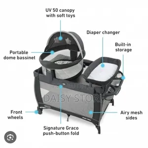 የሕፃናት መልቲ-ፋንክሽን አልጋ (Graco Pack 'N Play With Portable Bassinet)